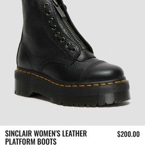 Dr Martens Sinclair women’s leather platform boot